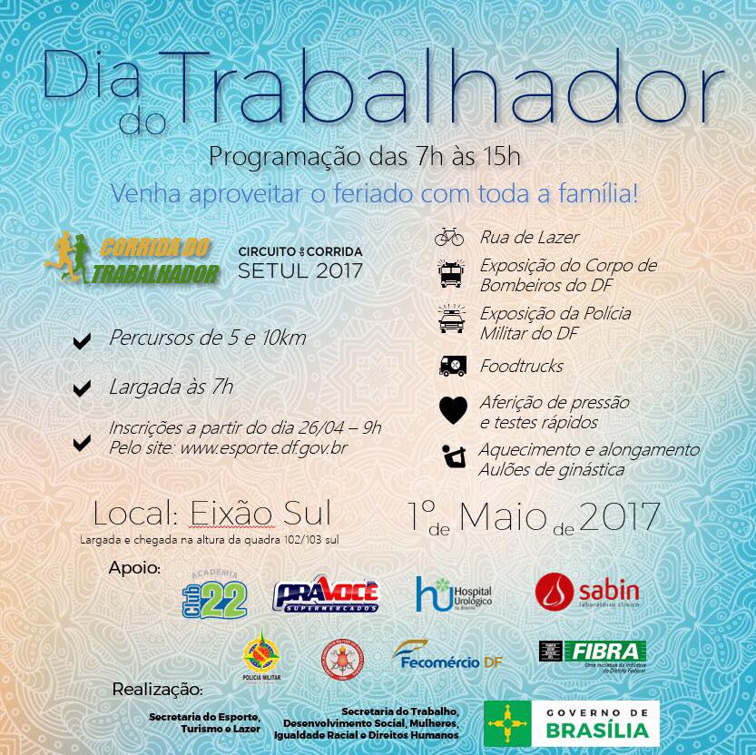 Sesi-DF apoia ação no Dia do Trabalhador