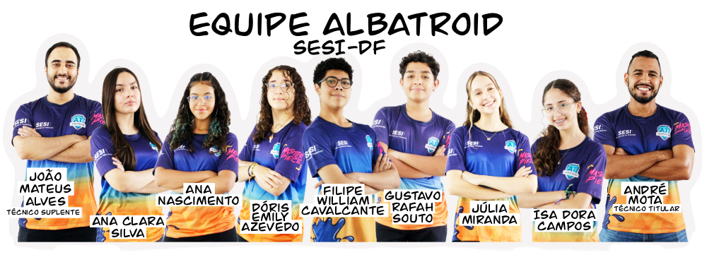 Equipe Albatroid irá aos Estados Unidos para disputa internacional de robótica