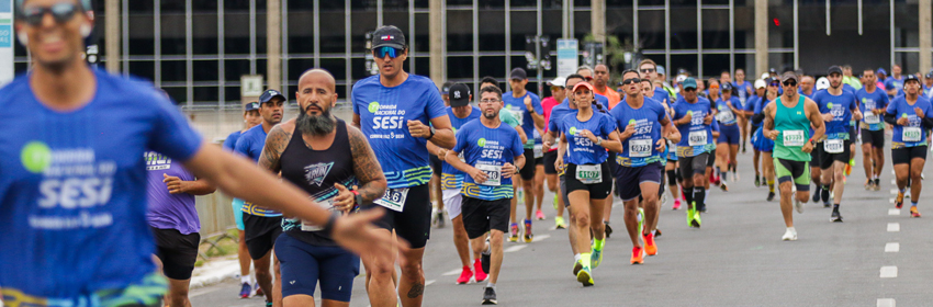 1ª Corrida Nacional do Sesi reúne 1,6 mil participantes no DF